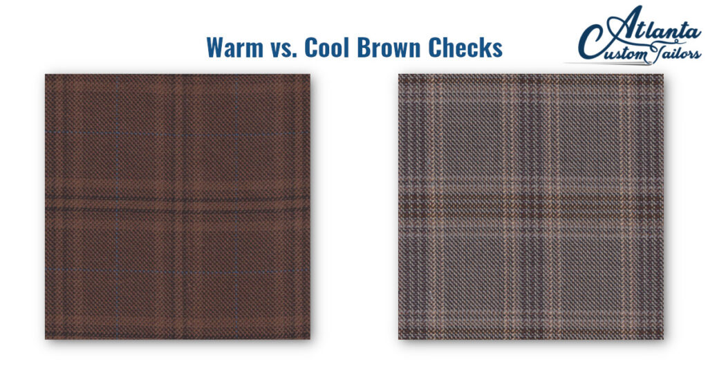 warm or cool, brown checks complete any fall outfit